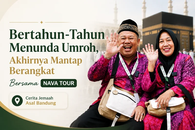 Jemaah Nava Tour asal Bandung saat perjalanan umroh